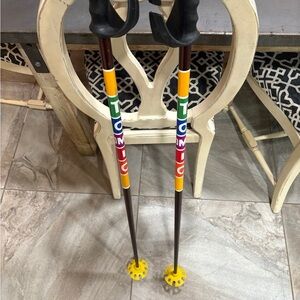 Atomic Custom Ski Poles Used Lightweight Durable Alpine Skiing